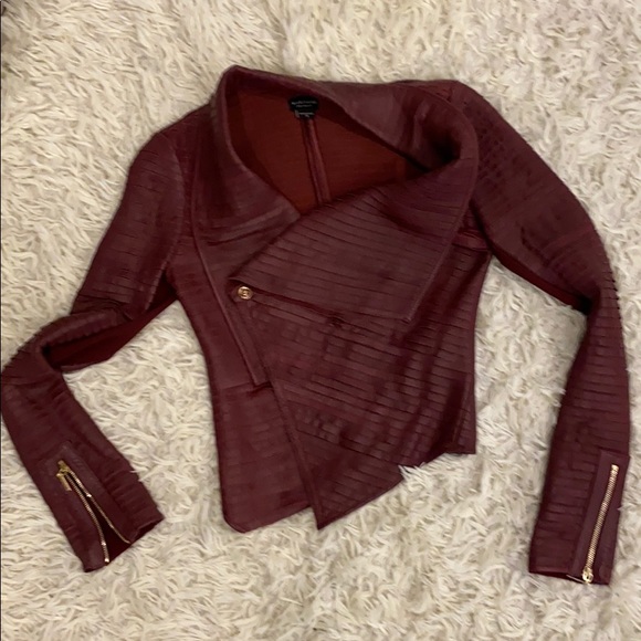 Beautiful burg handy 100% lamb leather jacket! - Picture 4 of 4